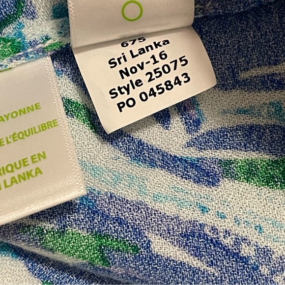 Lilly Pulitzer Jane Shift Dress Blue Resort Canopy Chaos Size 2 - Picture 11 of 13